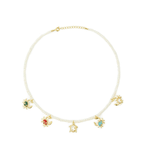 Pearl Crab Necklace