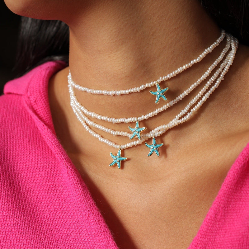 Star fish Turquoise Necklace