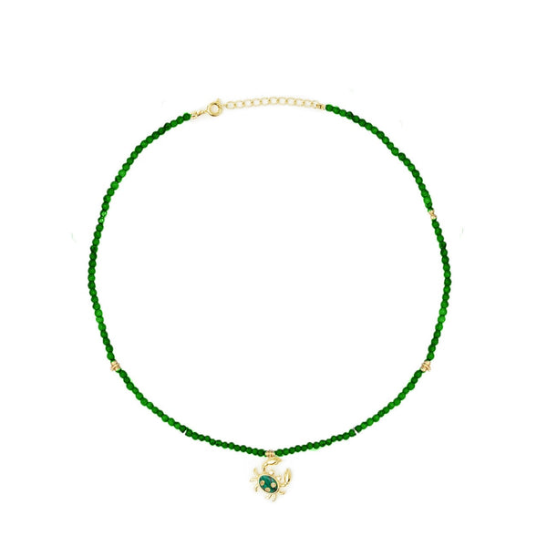 Crab Malachite Necklace