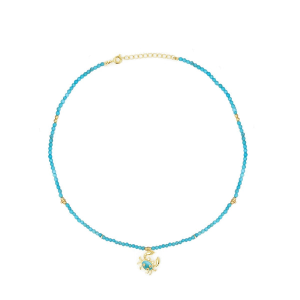 Turquoise Crab Necklace