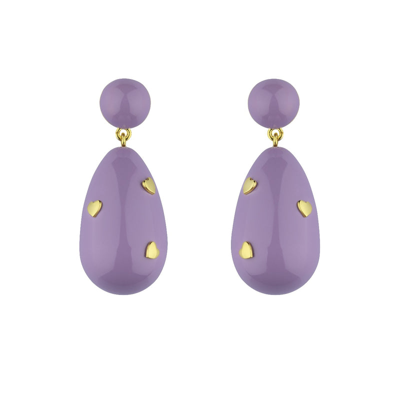 Heart Drop Earrings